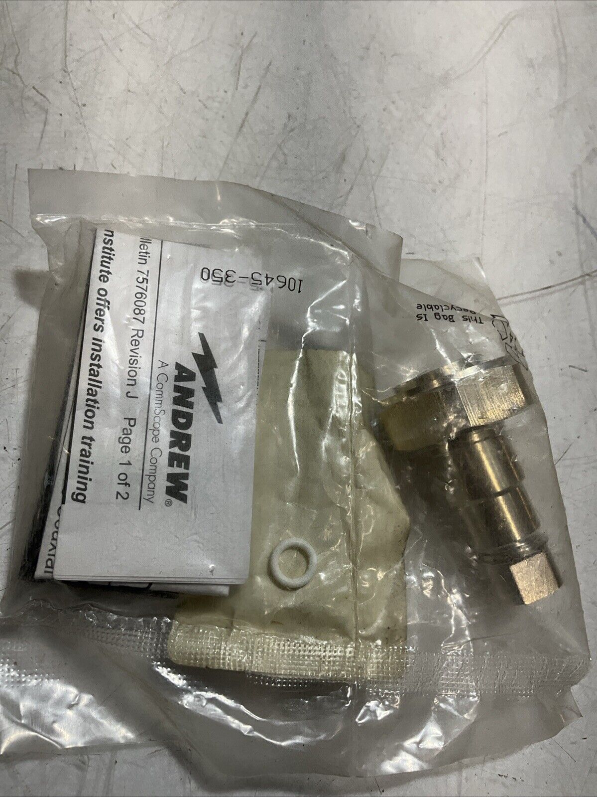 ANDREW  COMMSCOPE L2TDM-PL  7/16 DIN STRAIGHT MALE POSITIVE LOCK  U3S