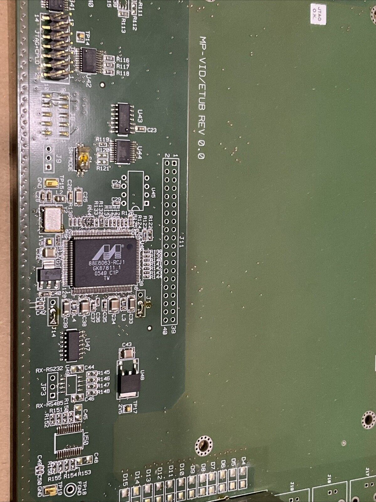 RAD MVG SW MP-2100M-MVG/SW SW1890 VER:3.0 POWER MODULE MP-VID/ETUB REV 0.0 T6Y