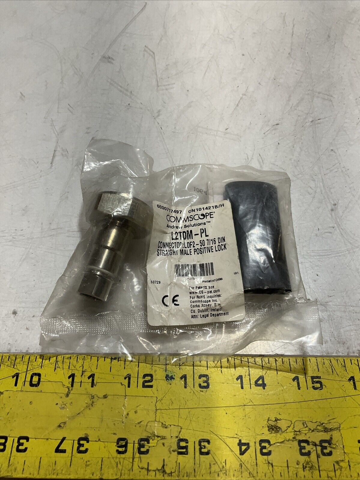 ANDREW  COMMSCOPE L2TDM-PL  7/16 DIN STRAIGHT MALE POSITIVE LOCK  U3S
