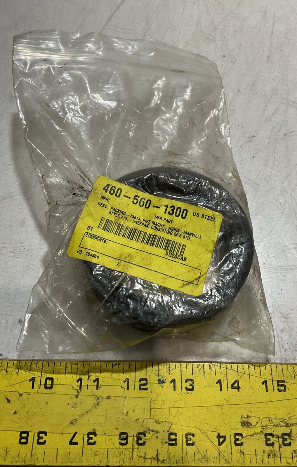 ROTASERV  5D26CAB 460-560-1300 PACKING 13014 STYLE 413 PIPE LOT OF  2 U3S