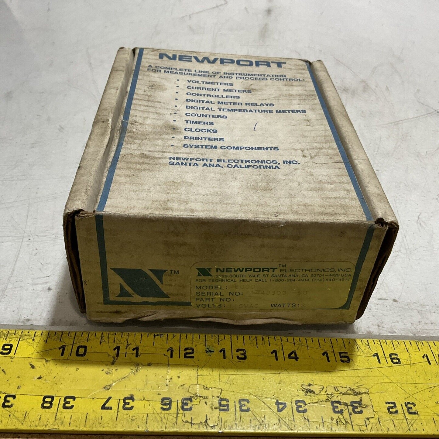 NEWPORT  P6000 PROCESS  PANEL METER  COUNTER TIMER  U3S
