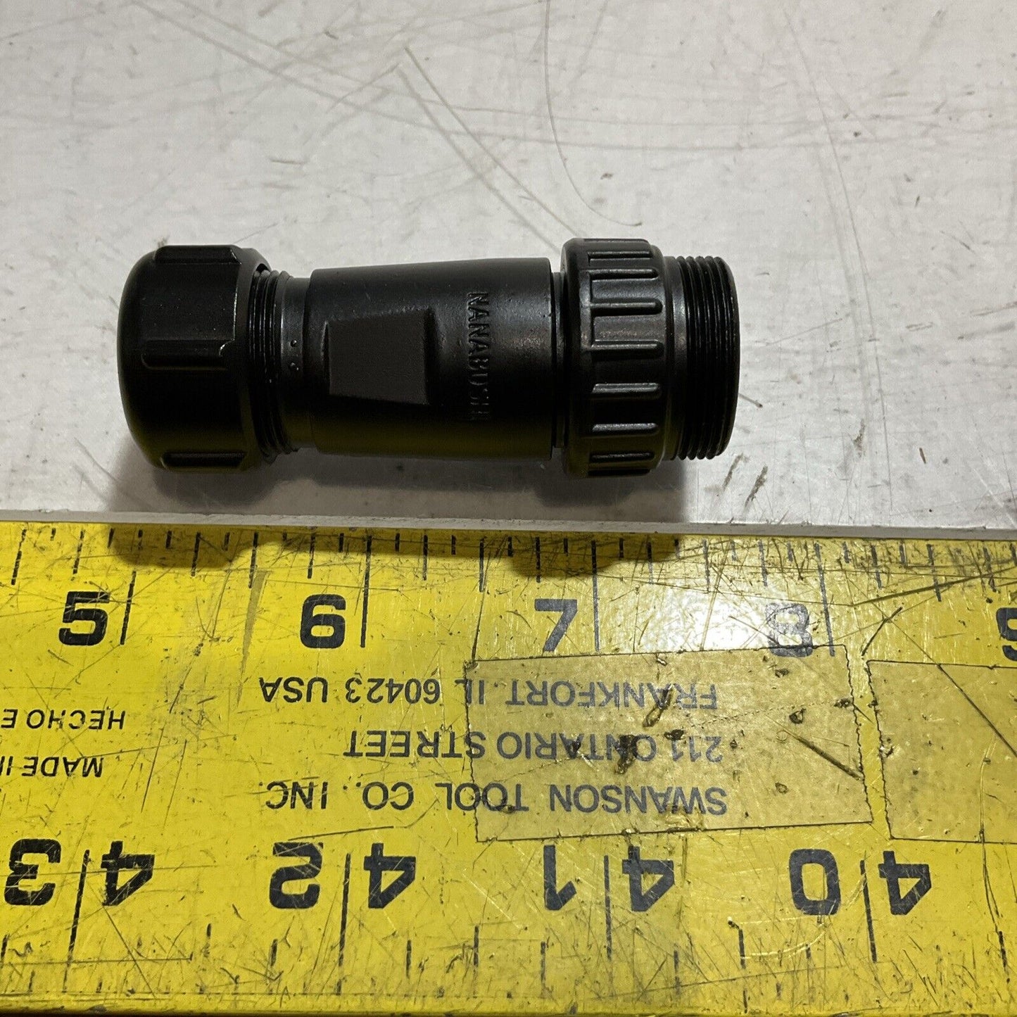 NANABOSHI  NJW-207-ADM8  WATERPROOF PLUG 7 POLE  10A - 250V  LOT OF 2  U3S