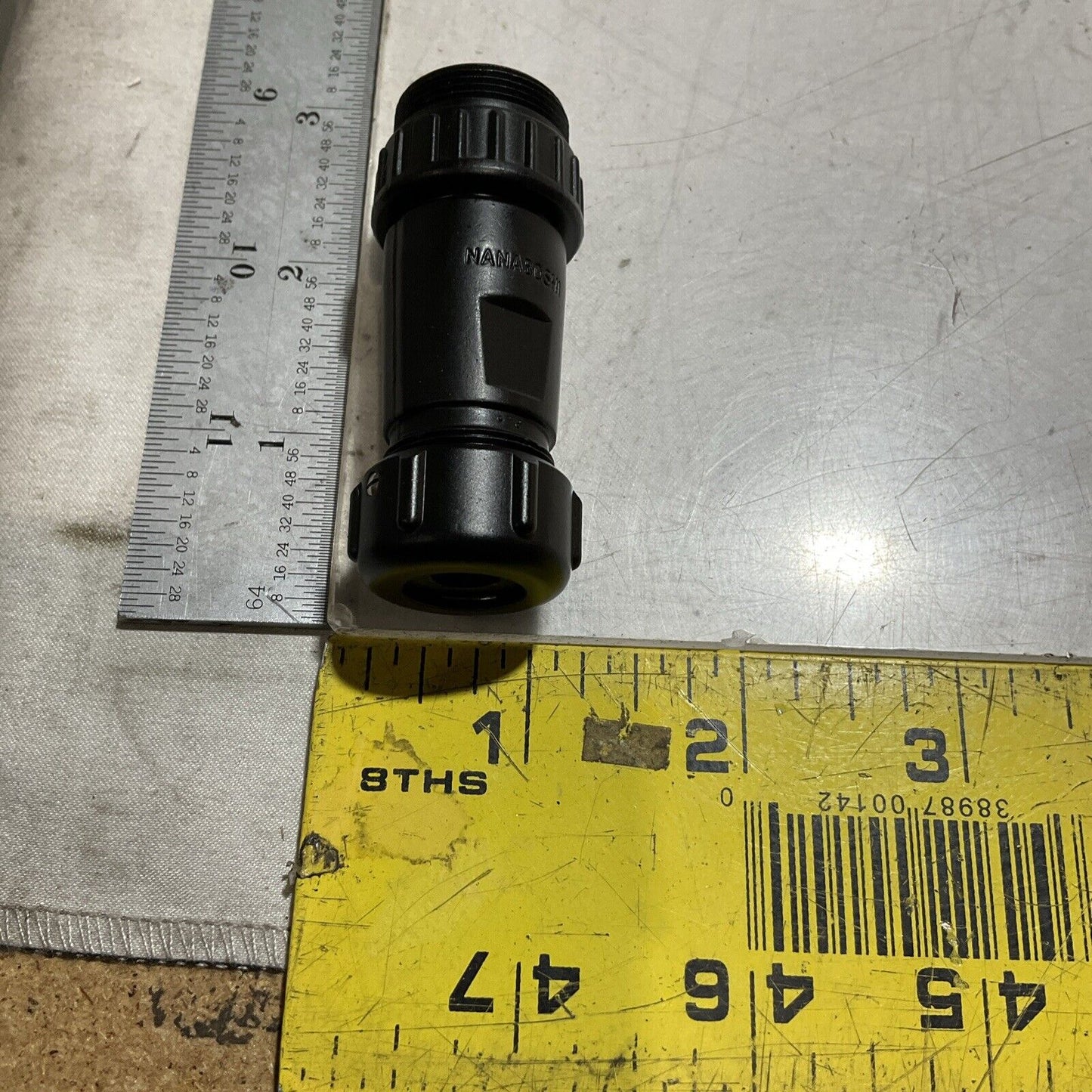 NANABOSHI  NJW-207-ADM8  WATERPROOF PLUG 7 POLE  10A - 250V  LOT OF 2  U3S