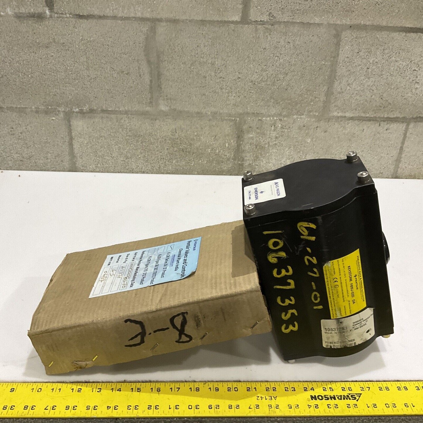 KEYSTONE K-LOK 36-37 4" BUTTERFLY VALVE 1000008573 / F98U-020 ACUTUATOR 678