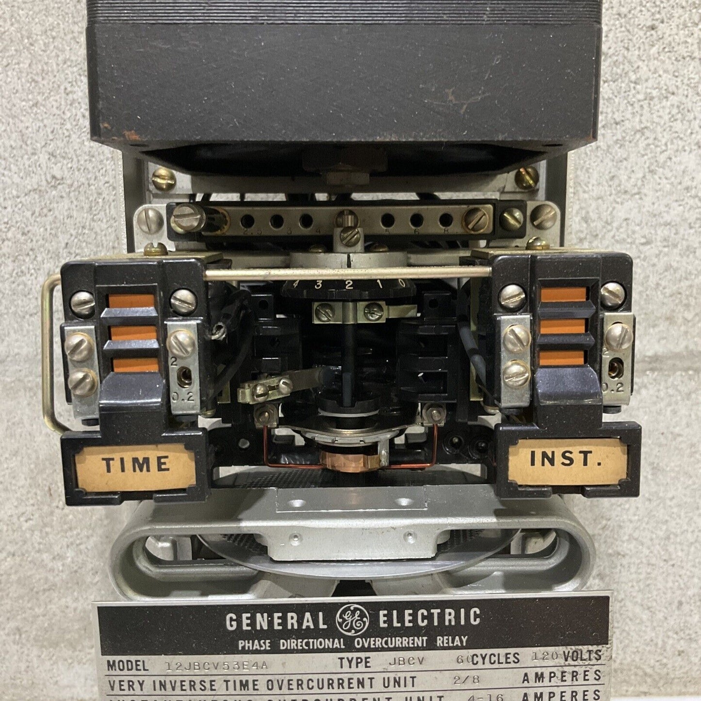 GENERAL ELECTRIC GE 12JBCV53E4A TIME OVER CURRENT RELAY 678