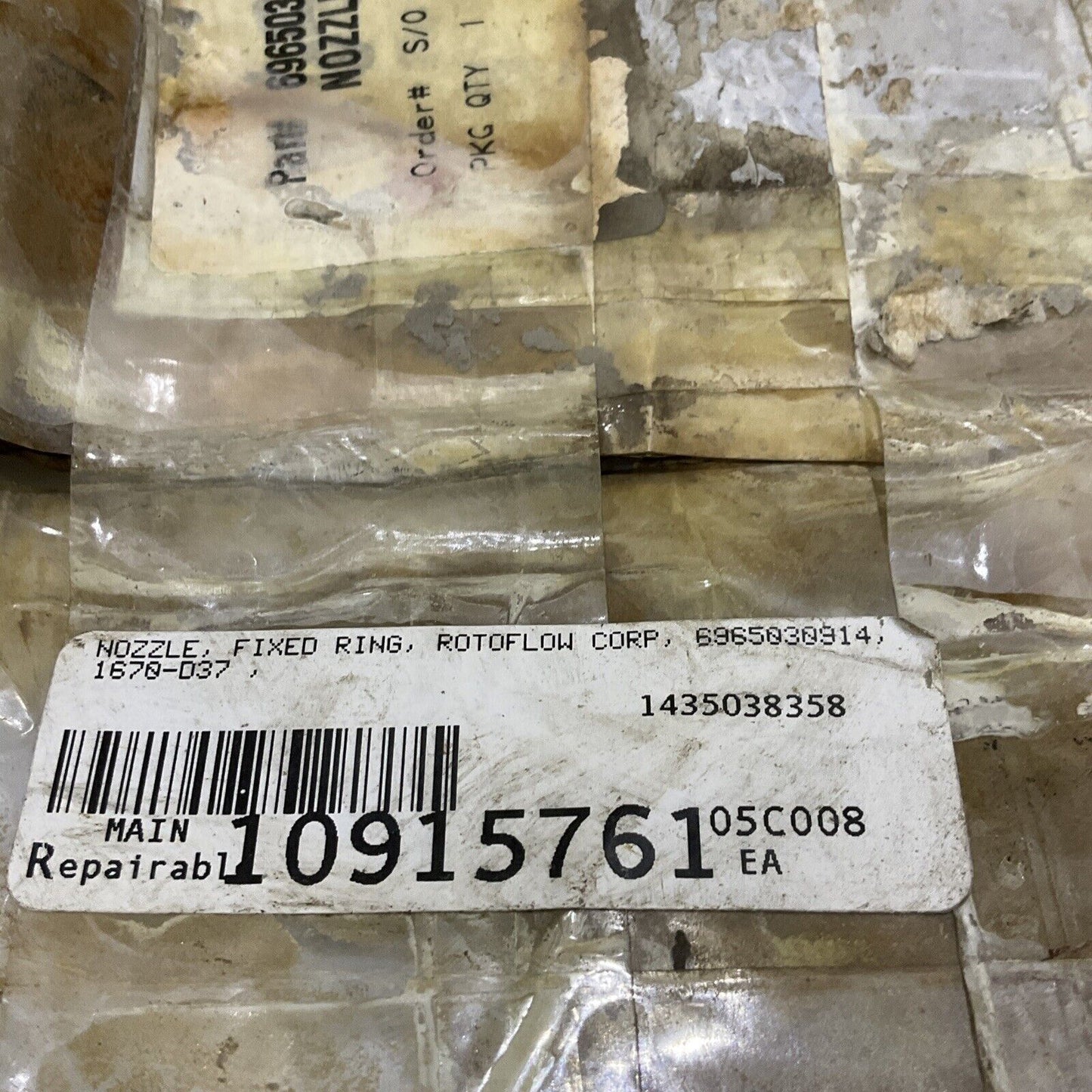 ROTOFLOW CORP 6965030914 1670-D37 NOZZLE FIXED RING 678