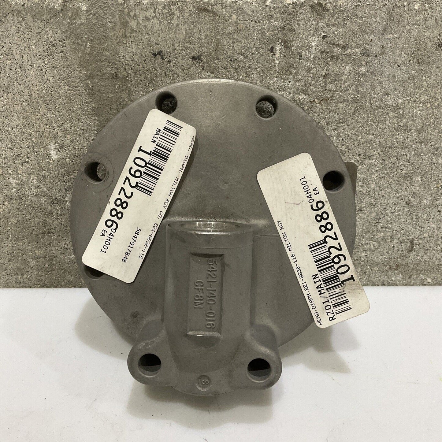 MILTON ROY 5421-140-016 CF8M 221-0632-116 DIAPHRAGM HEAD 678