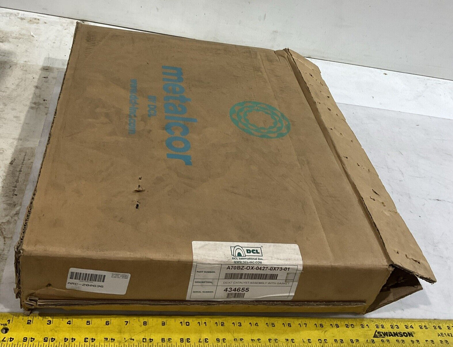 METALCOR DCL A70BZ-OX—0427-OX73-01 OXIDATION CATALYST ELEMENT DCX7 ASSEMBLY  K9S