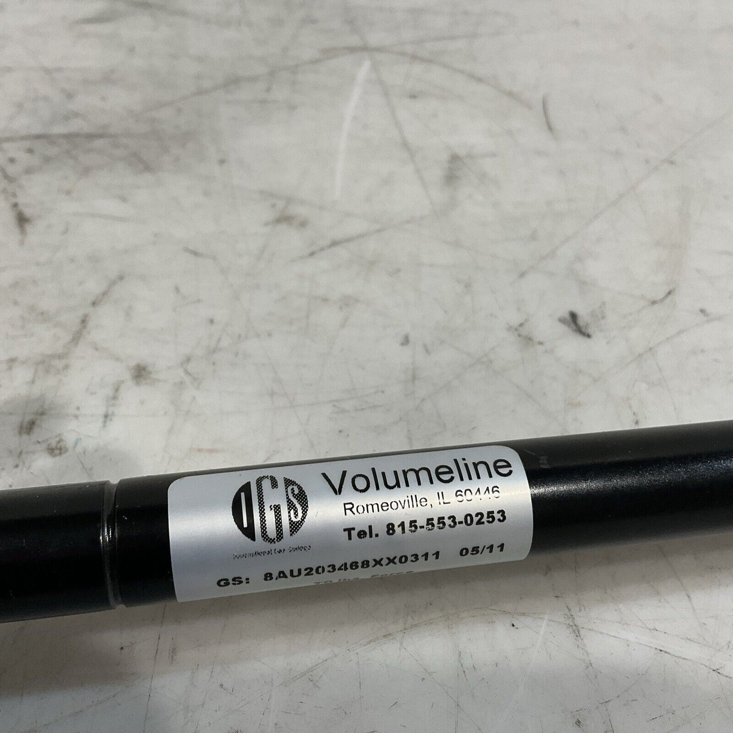 IGS VOLUMELINE 8AU203468XX0311 05/11 70LBS.FORCE HIGH PRESSURE SPRING GAS A=U3S