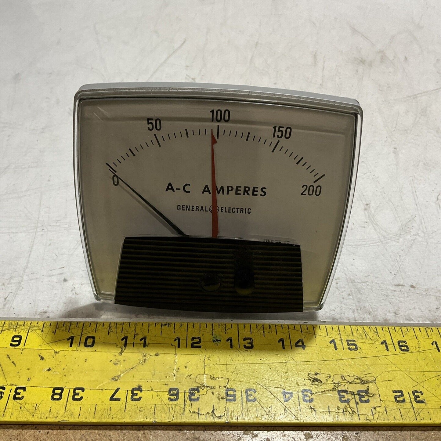 GE GENERAL  ELECTRIC  50-195414LSRL  SERIES 195 A-C AMPERES  0-200AMPS  A.C  U3S