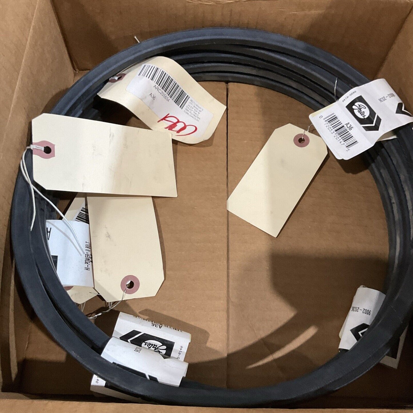 GATES  A36  HI-POWER  BELT  HEAVY DUTY BAND 38” LOT OF 5 K9S