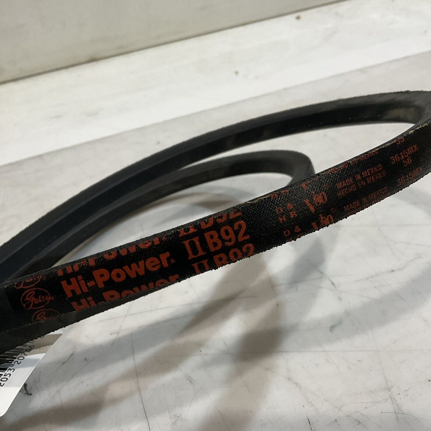 GATES HI-POWER II B92  ARC231584  BELT.V HEAVY DUTY  UTY  1BAND 95  LOT OF 4 K9S
