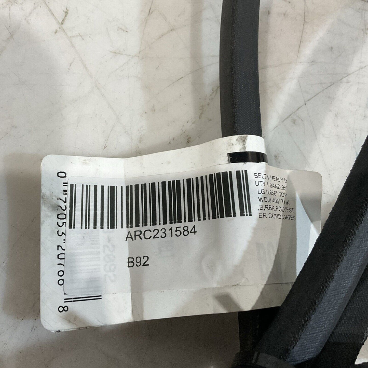 GATES HI-POWER II B92  ARC231584  BELT.V HEAVY DUTY  UTY  1BAND 95  LOT OF 4 K9S