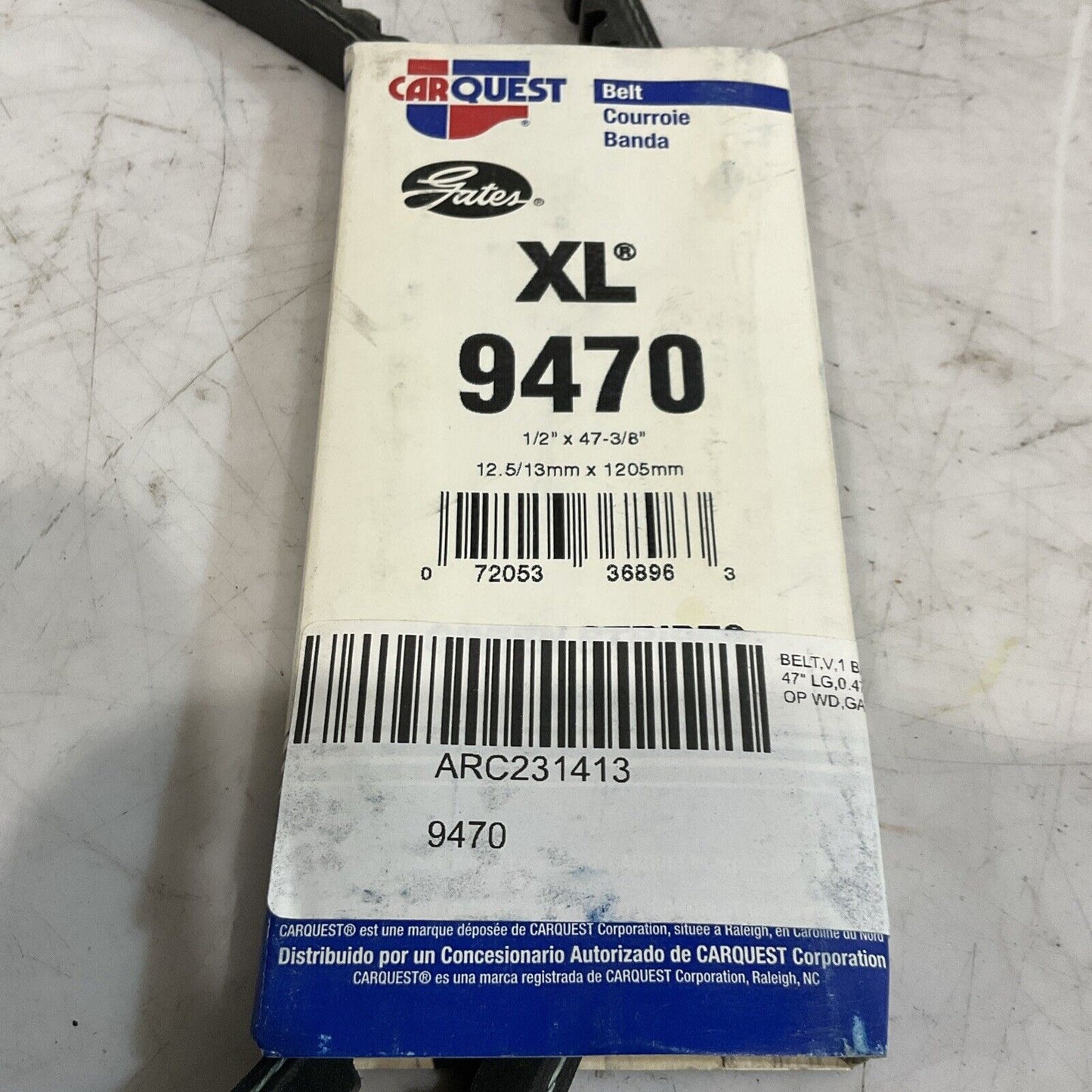 GATES  XL9470 ARC231413 9070 BELT  V1 BAND 47LG O.47T OP WD LOT OF 5 K9S