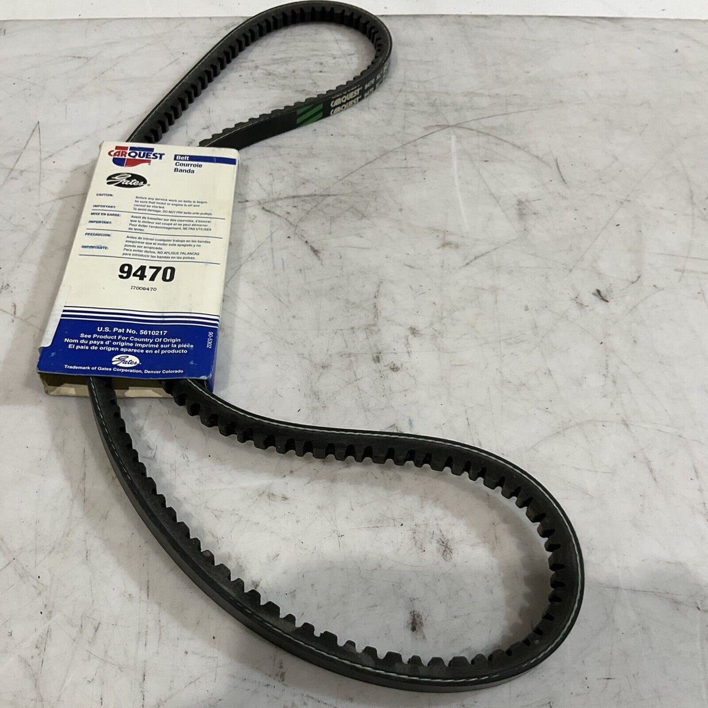 GATES  XL9470 ARC231413 9070 BELT  V1 BAND 47LG O.47T OP WD LOT OF 5 K9S