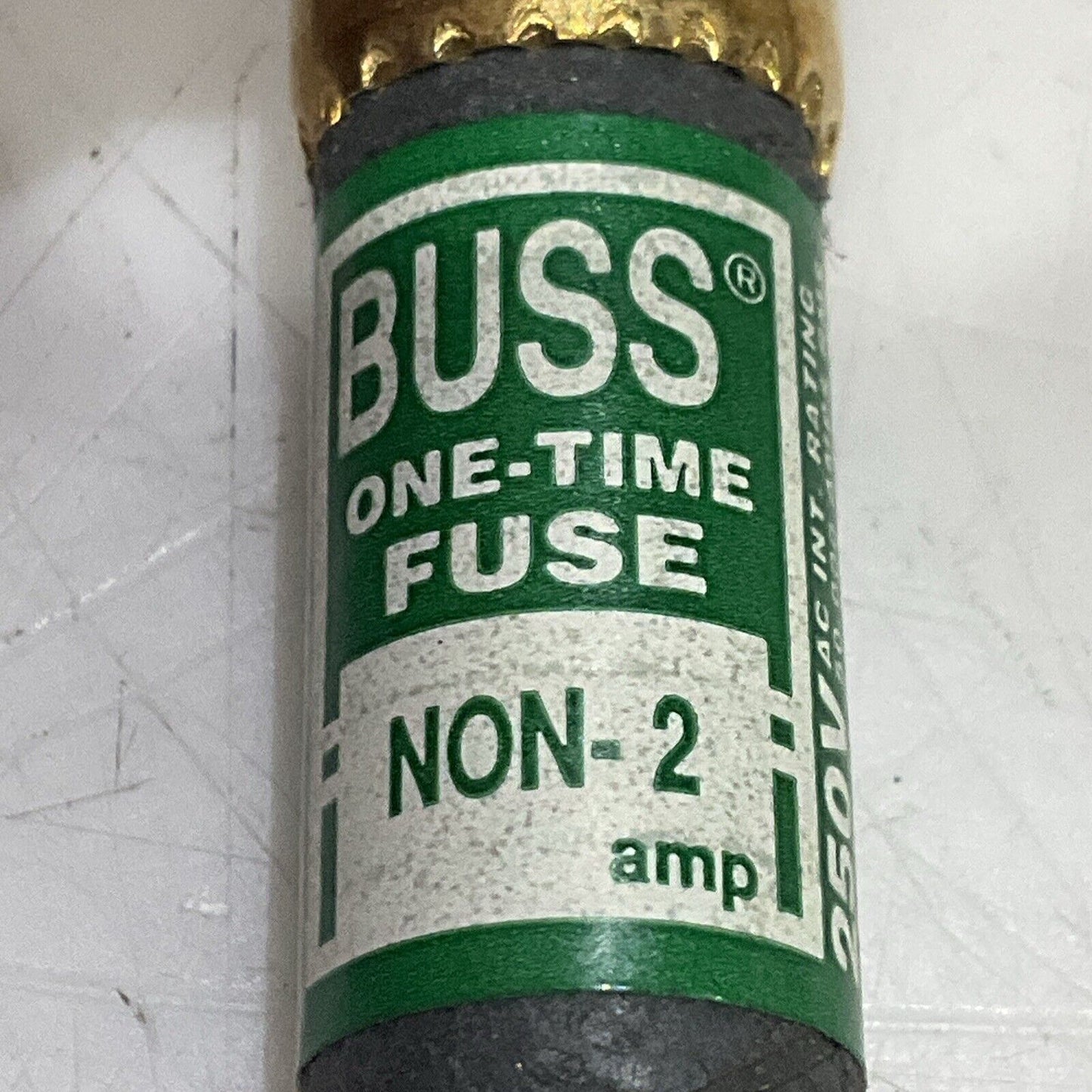 BUSS COOPER NON-2 ONE-TIMW ONE-TIME FUSE 250V CLASS K5 LOT OF 10 T6Y