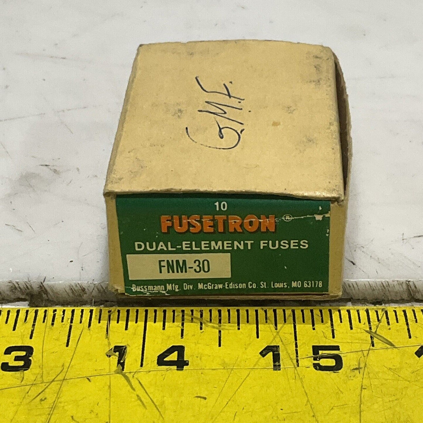 FUSETRON FNM-30 DUAL ELEMENT FUSE LOT OF 8 T9Y