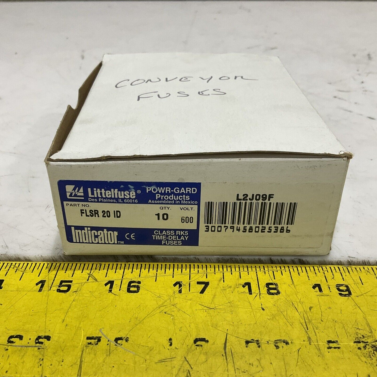 LITTELFUSE FLSR 29 ID INDICATOR TIME DELAY DUEL ELEMENT FUSE CLASS RK5 LOT OF 8