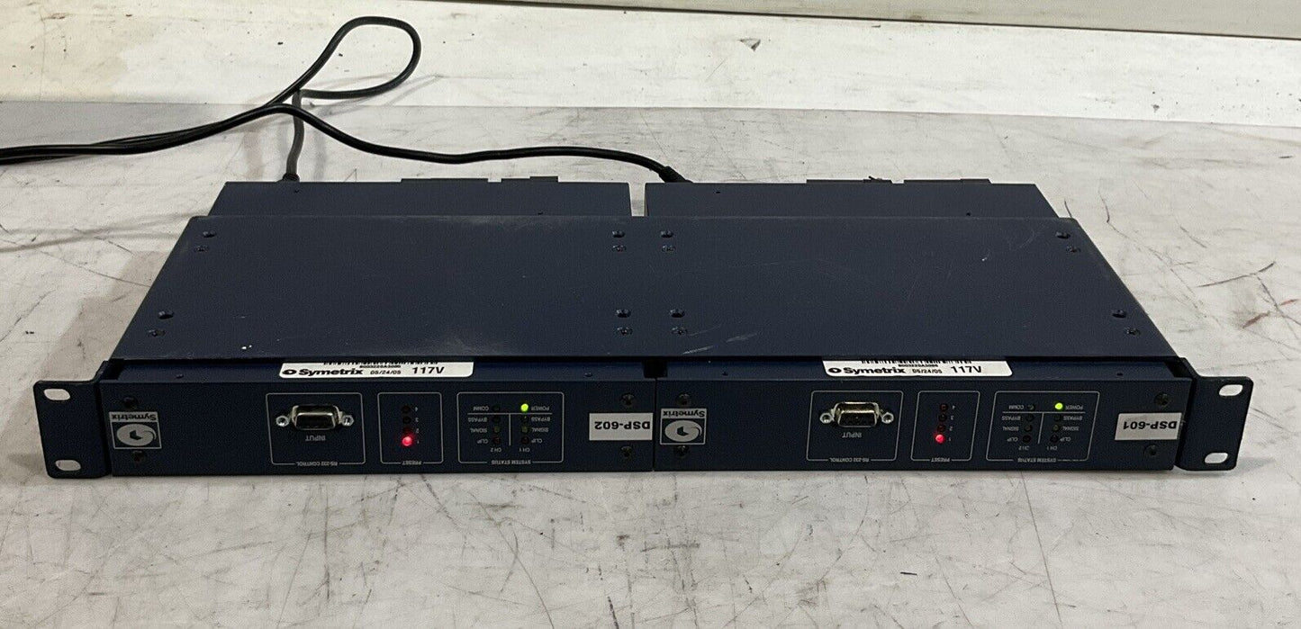 SYMETRIX  322 DSP ENGINE  CROWN AMPLIFIER REPAIR  POWER SUPPLY  DSP-601-602  T9A
