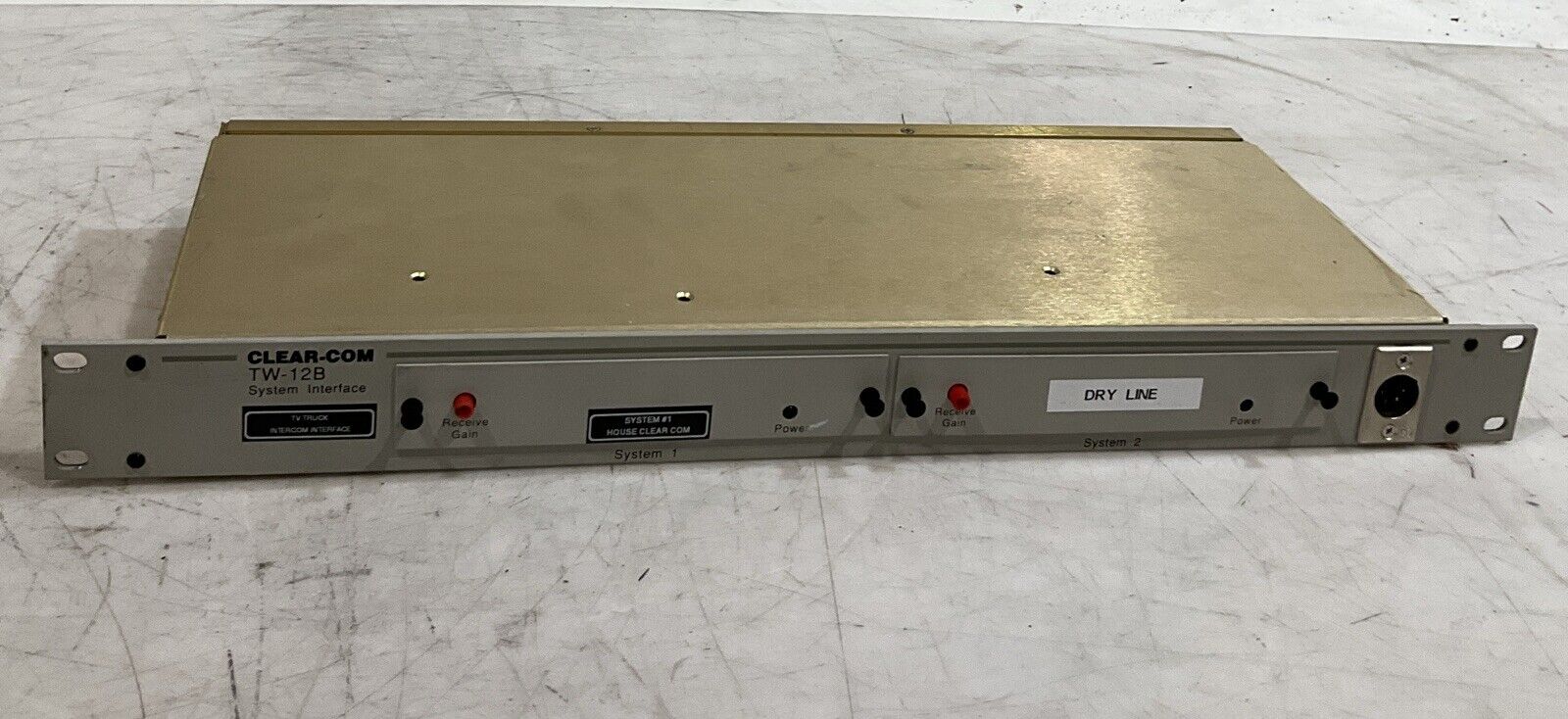 CLEAR-COM TW-12B INTERCOM INTERFACE SYSTEM CONNECTOR PIN-OUTS PANELS T ...