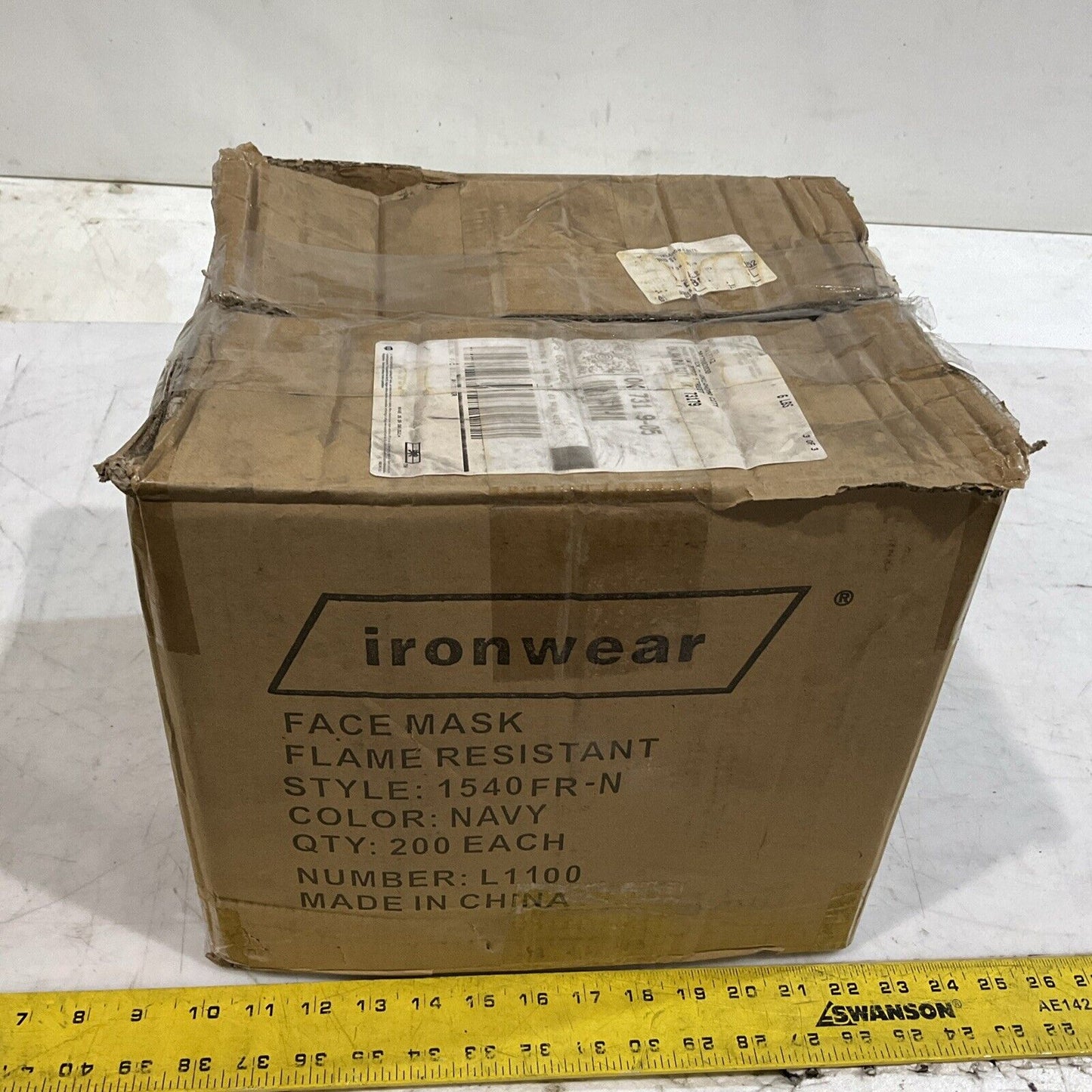 IRONWEAR  1540FR-N  FACE MASK  FLAME RESISTANT  QTY 10 EACH BAG  K9S