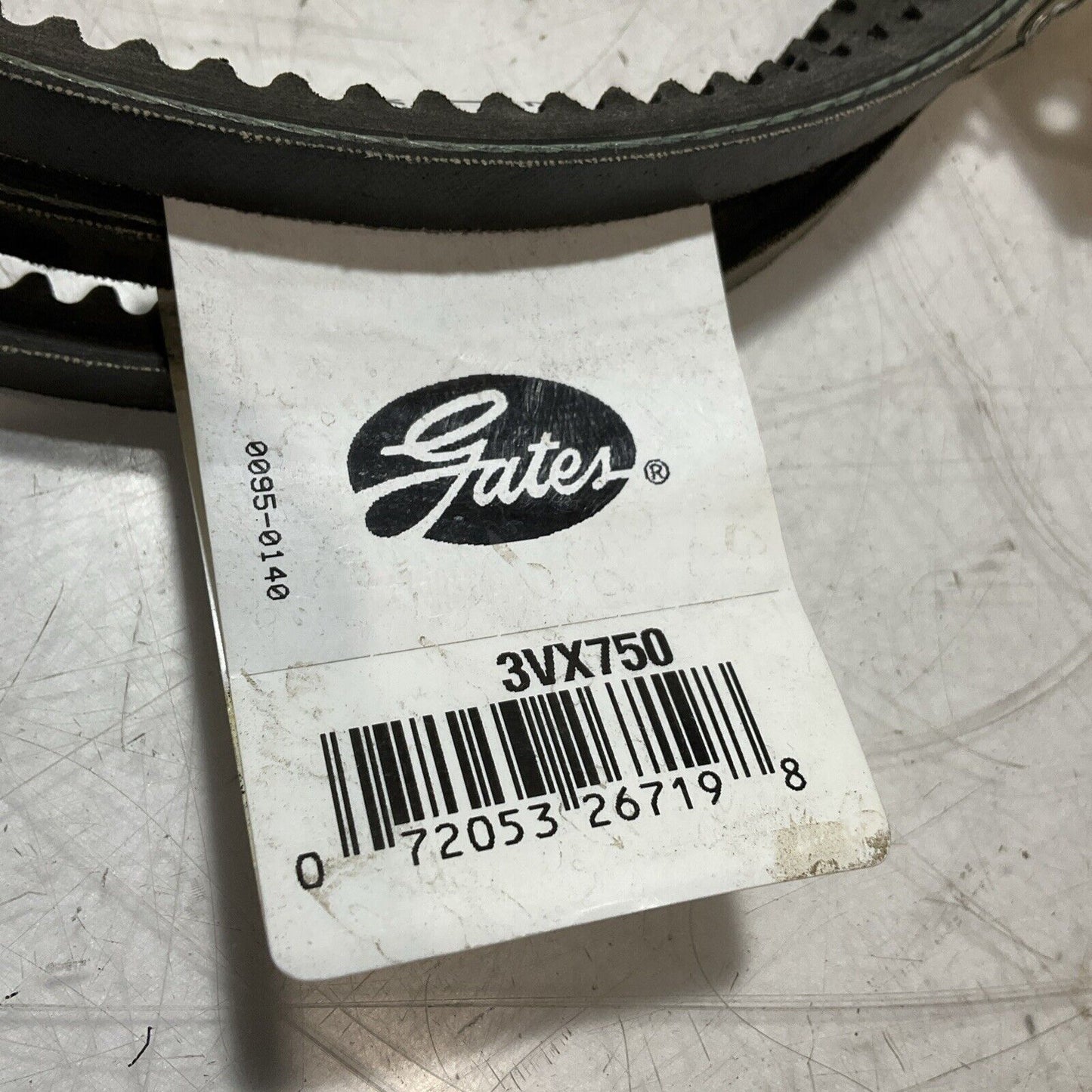 GATES 3VX750 SUPER  HC BELT COGGED 1 BAND K9S
