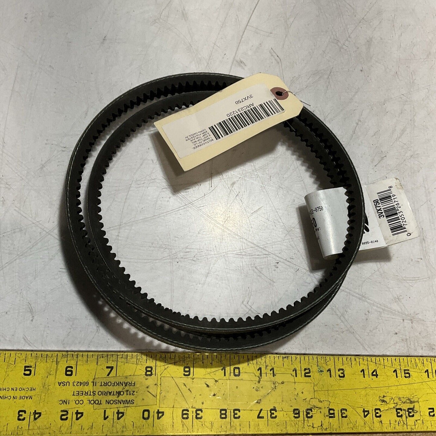 GATES 3VX750 SUPER  HC BELT COGGED 1 BAND K9S