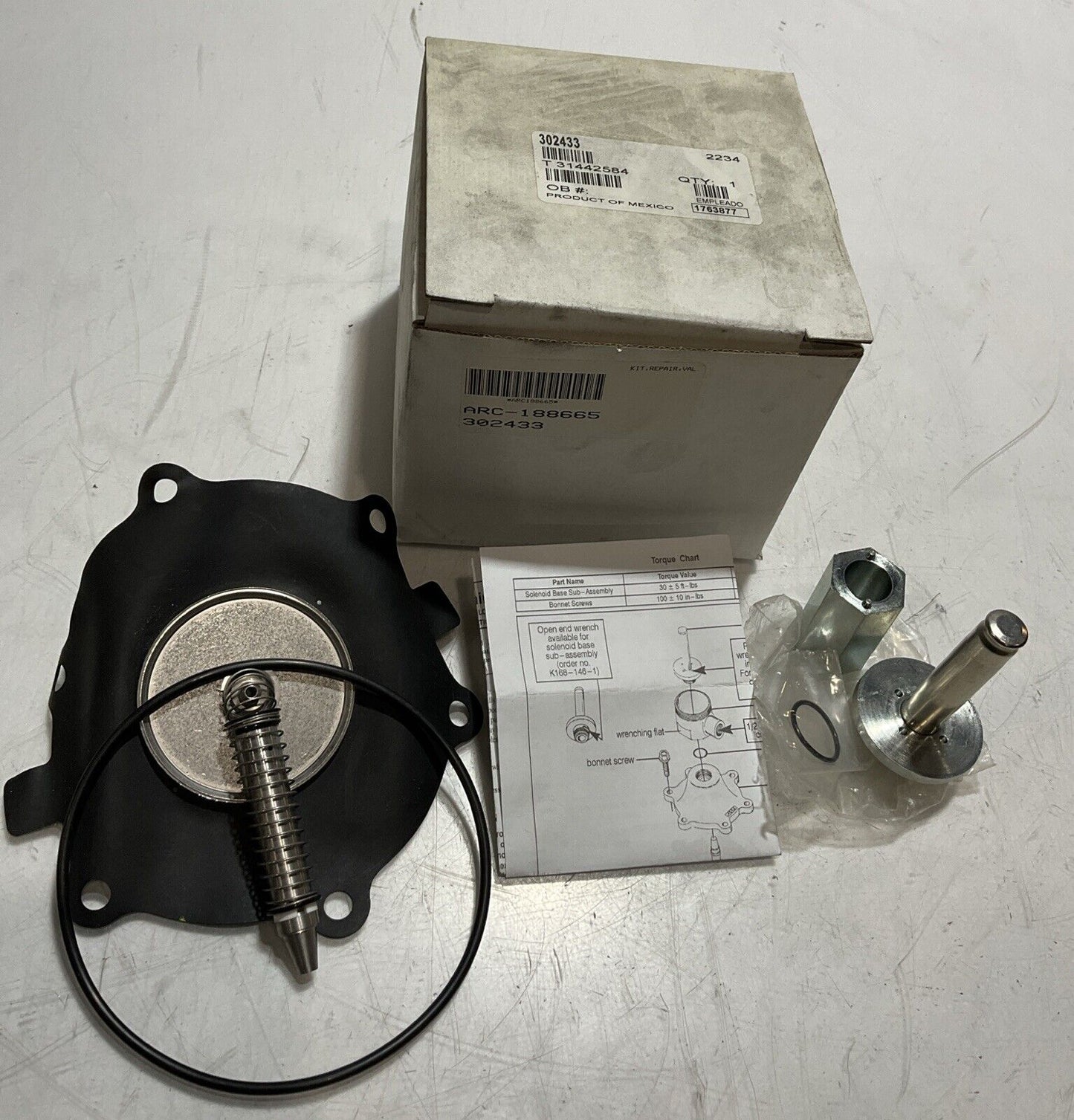 ASCO 302433 KIT REPAIR  VALVE  K9S
