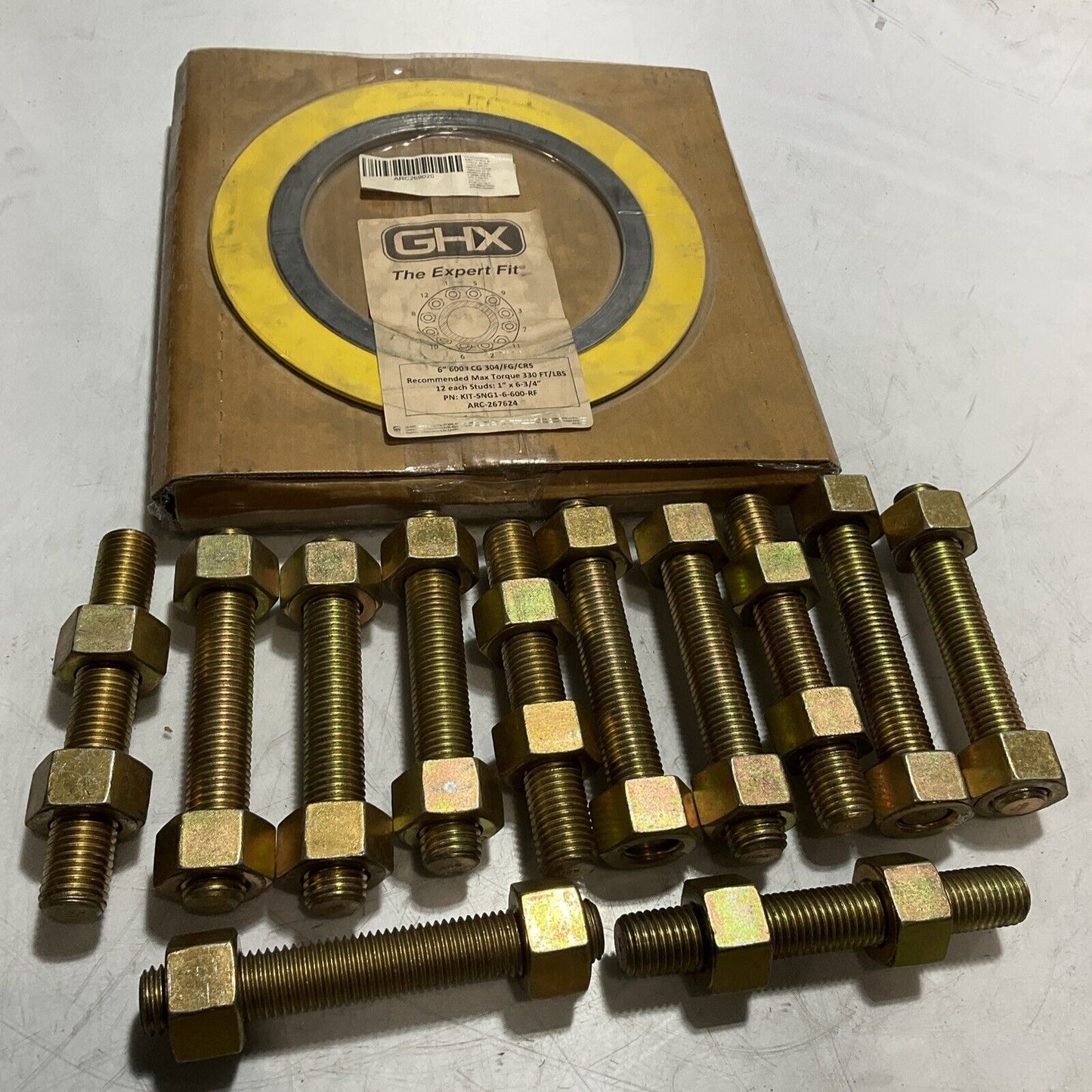GHX KIT-SNG1-6-600-RF KIT STUDIO/NUT/G ASKT, INNER GUIDE RING INDING FLEXIBL K9S