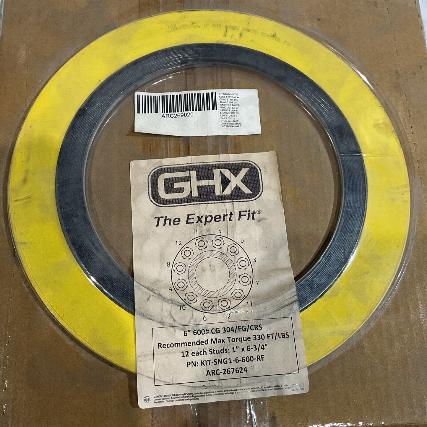 GHX KIT-SNG1-6-600-RF KIT STUDIO/NUT/G ASKT, INNER GUIDE RING INDING FLEXIBL K9S