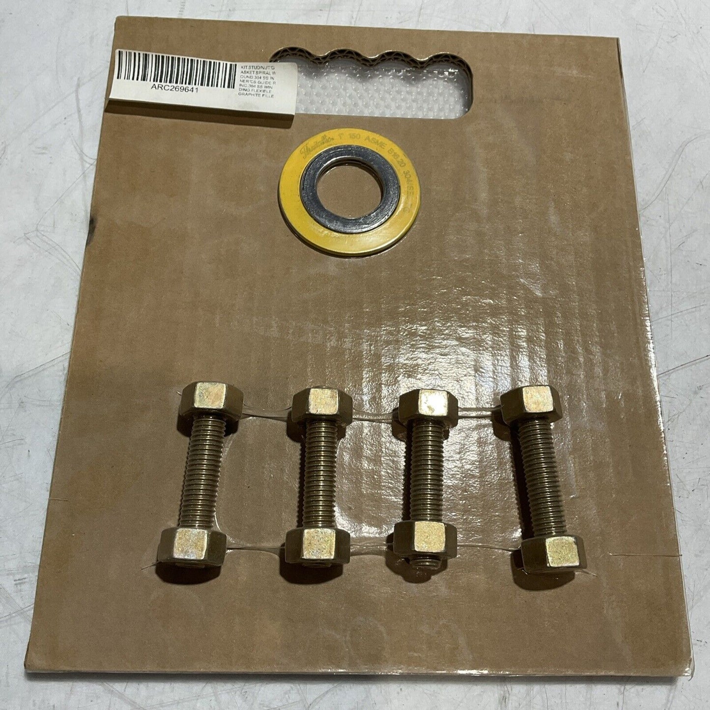 GHX KIT-SNG1-1-150-RF STUD/NUT/G ASKET SPIRAL ,GUIDE ING 304SS DING FLEXIBLE K9S