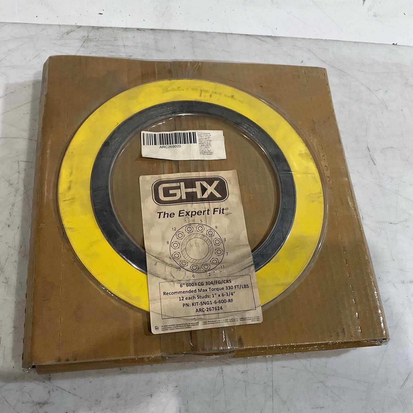 GHX KIT-SNG1-6-600-RF KIT STUDIO/NUT/G ASKT, INNER GUIDE RING INDING FLEXIBL K9S