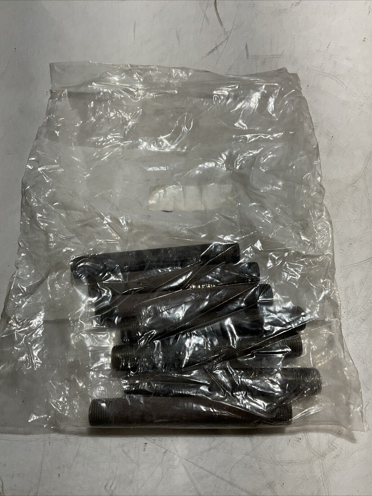 PIPE DECOR 1/2SCH80A/SA106B37756 BLACK INDUSTRIAL STEEL PLUMBING NIPPLE QTY7 K9S