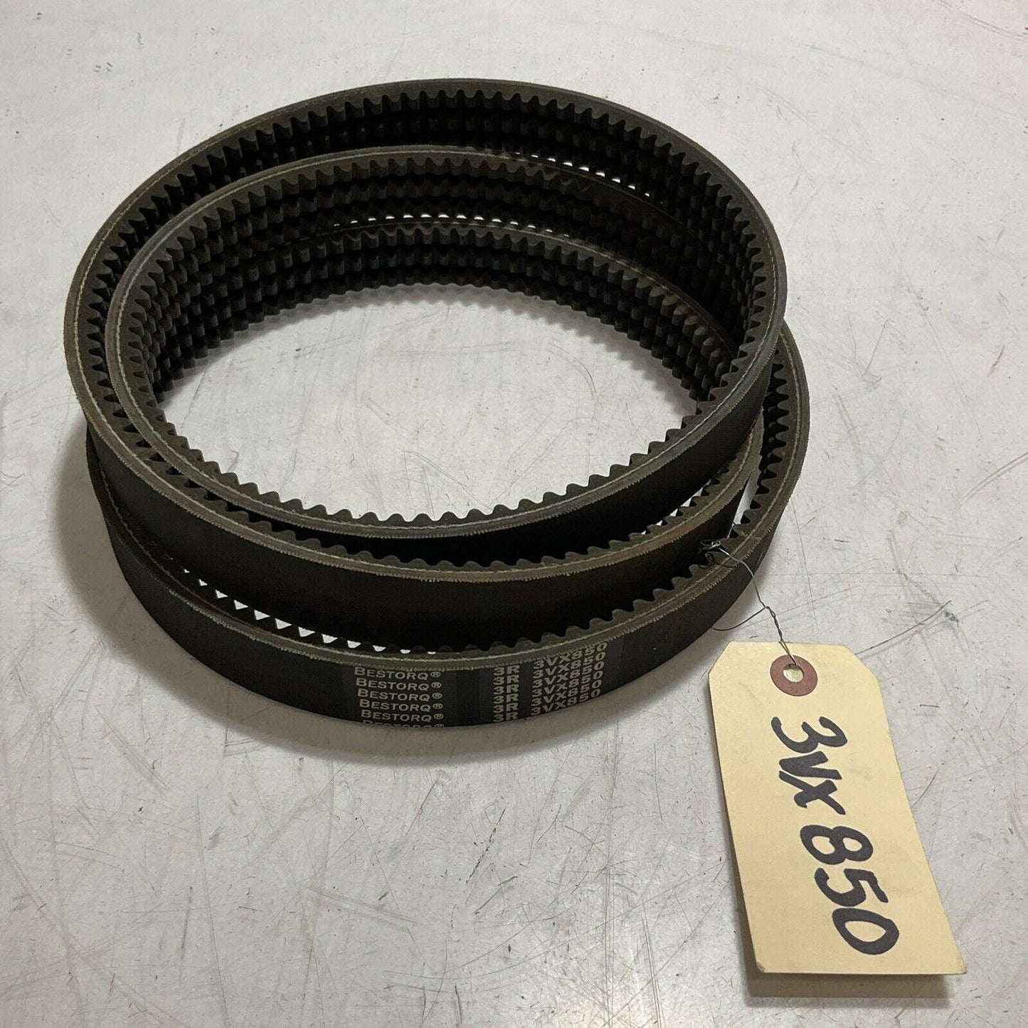 BESTORQ  3R-3VX850  BELT ,V, COGGED  BAND 85”LG0,375.  K9S