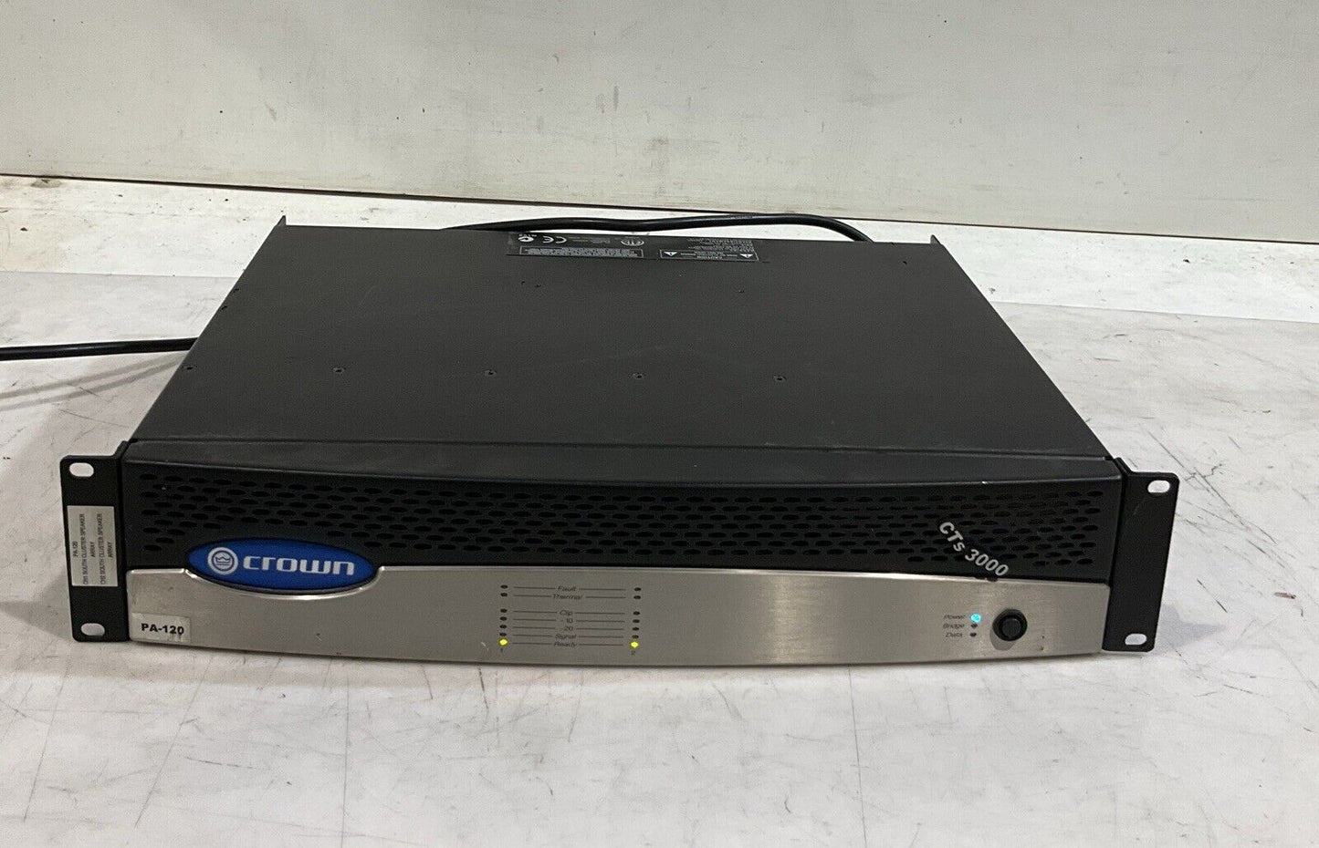 CROWN  AUDIO CTS300 POWER  AMPLIFIER 120V 60HZ  T9A