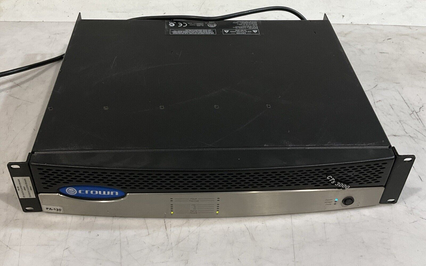 CROWN  AUDIO CTS300 POWER  AMPLIFIER 120V 60HZ  T9A