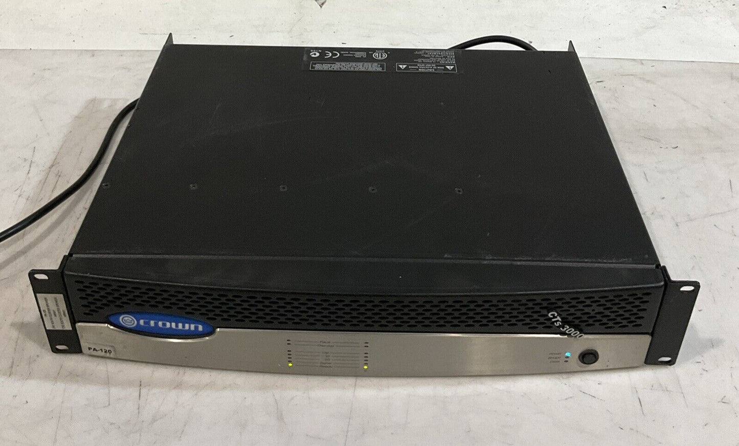 CROWN  AUDIO CTS300 POWER  AMPLIFIER 120V 60HZ  T9A