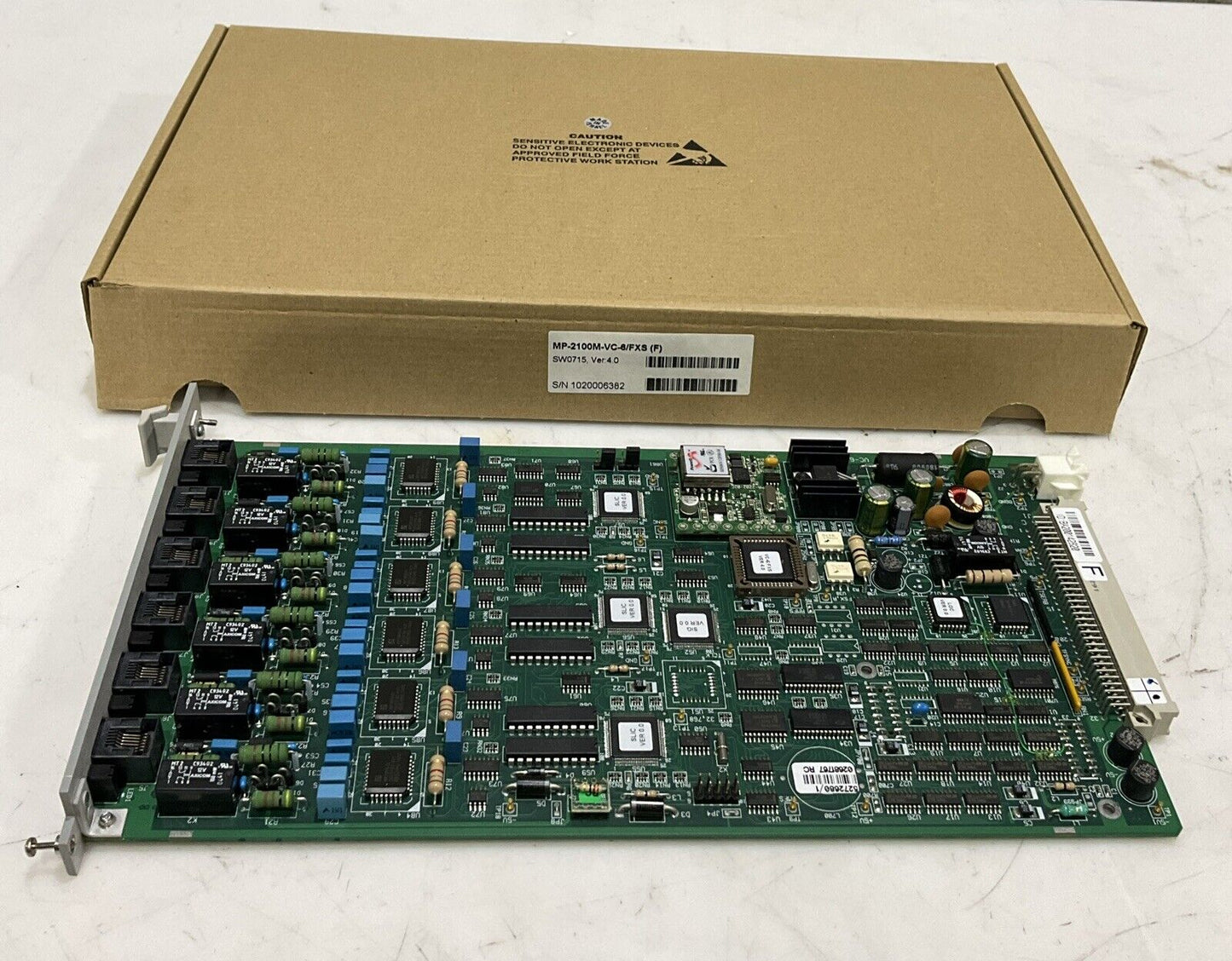 RAD MP-2100M-VC-6/FXS (F)  6CHANNEL PCM VOICE MODULE  FXS INTERFACE CIRCUIT  T6Y