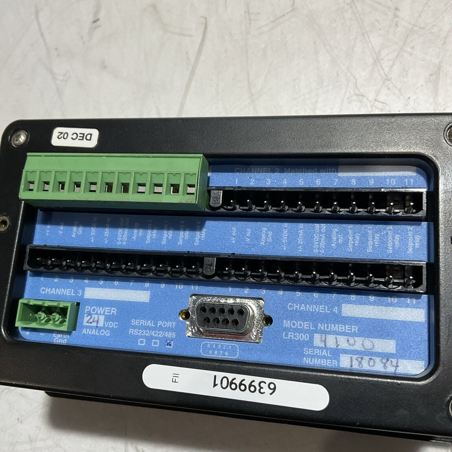 MILLIPORE LR3004100  6399901 CHANNEL  DISPLAY CONTROLLER  U3S