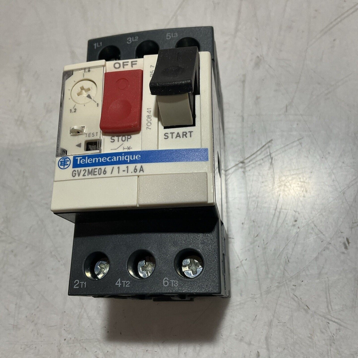 SCHNEIDER - TELEMECANIQUE GV2ME06 / 1-1.6A  MOTOR CIRCUIT BREAKER 50/60HZ U3S