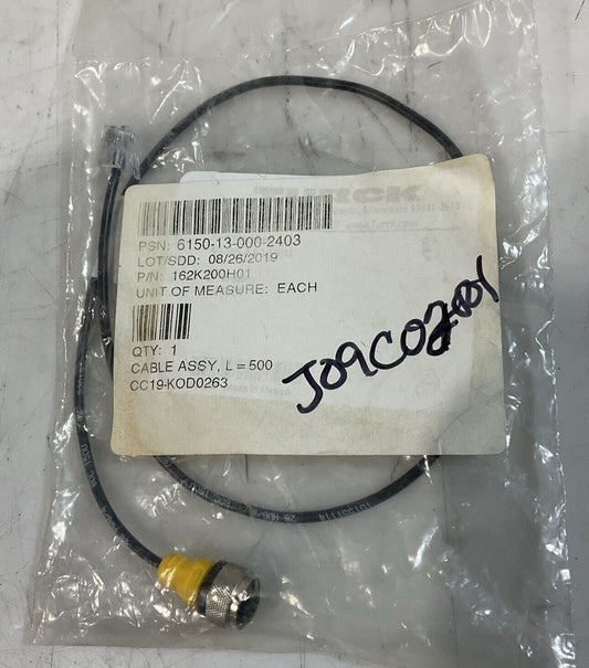 TURCK  162K200H01  ID# U-17614 CABLE ASSEMBLY  150V U3S