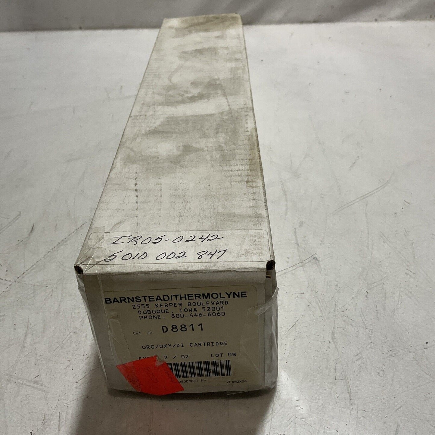 BARNSTEAD THERMOLYNE D8811 3 BED ULTRAPURE OXGEN ORGANIC REMOVAL CARTRIDGE 373