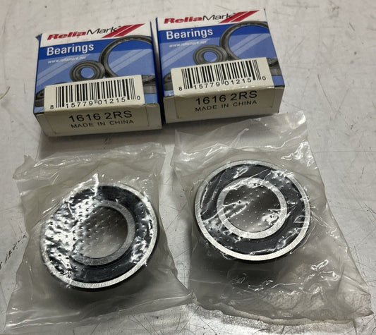 RELIAMARK  16162RS  0317 ROLLER BEARING  1/2x1   LOT OF 2 U3S