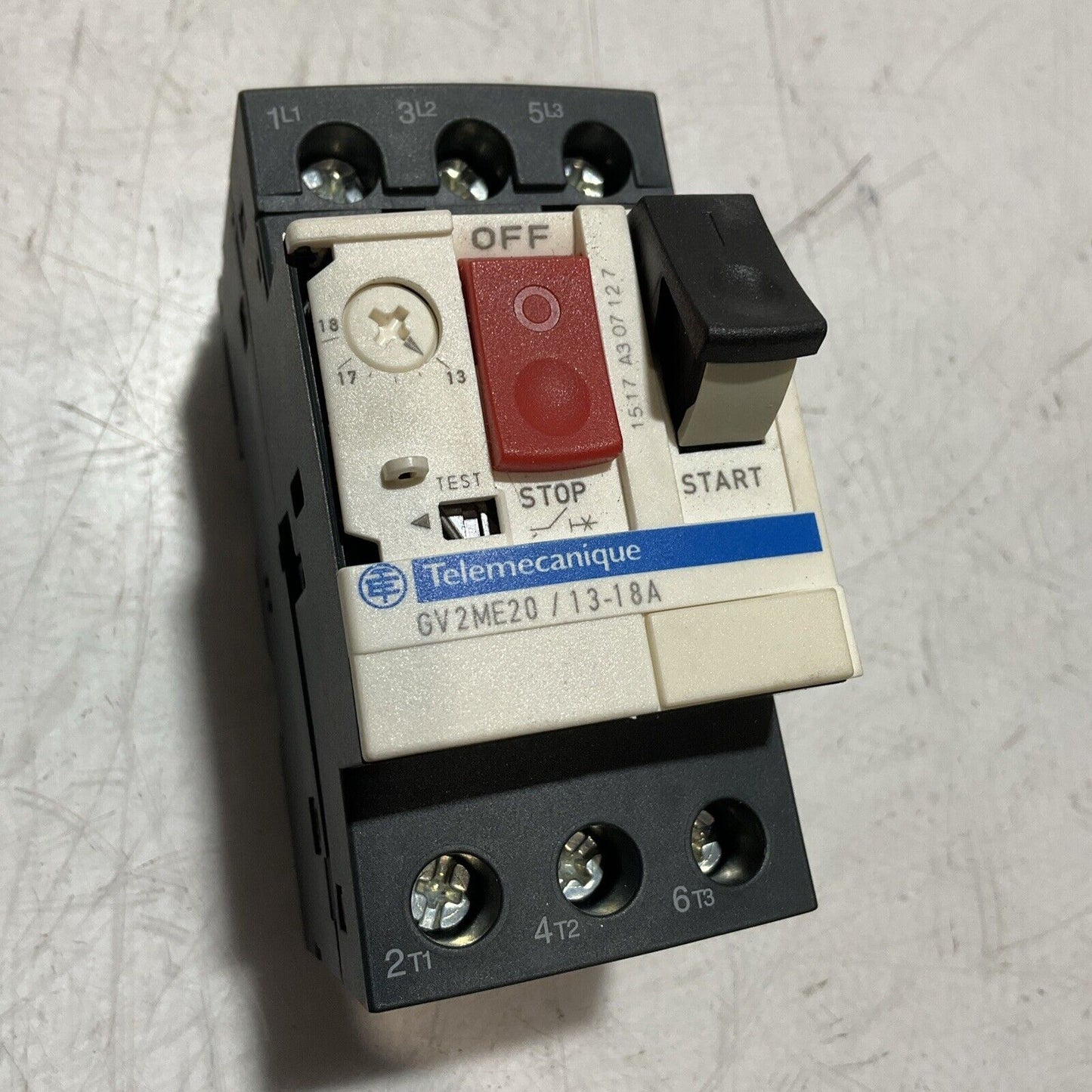 TELEMECANIQUE GV2ME20 22320 / 13-18A MOTOR CIRCUIT BREAKER 220V U3S