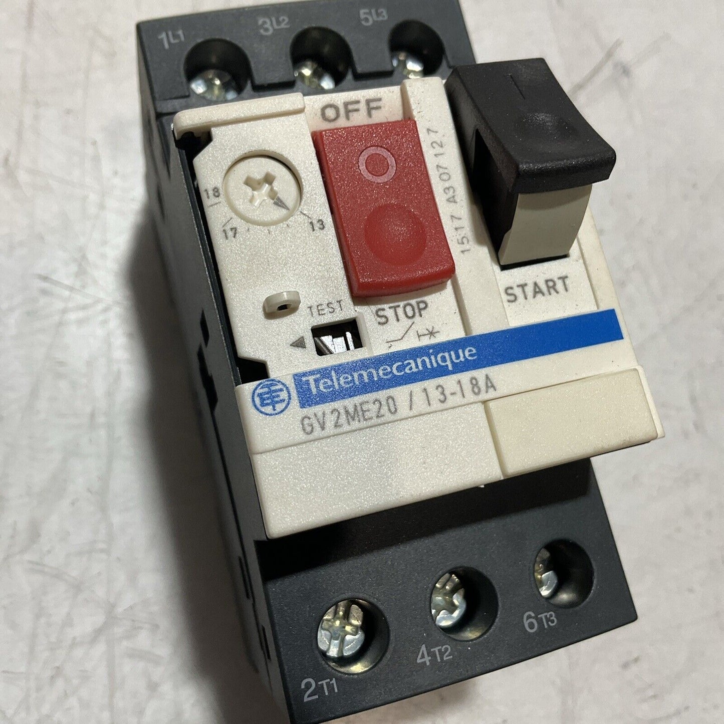 TELEMECANIQUE GV2ME20 22320 / 13-18A MOTOR CIRCUIT BREAKER 220V U3S