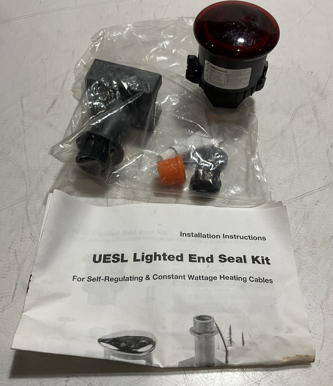 CHROMALOX  394257  UESL  LIGHTED END SEAL KIT  120V-277LED  ASSEMBLY 40C  U3S