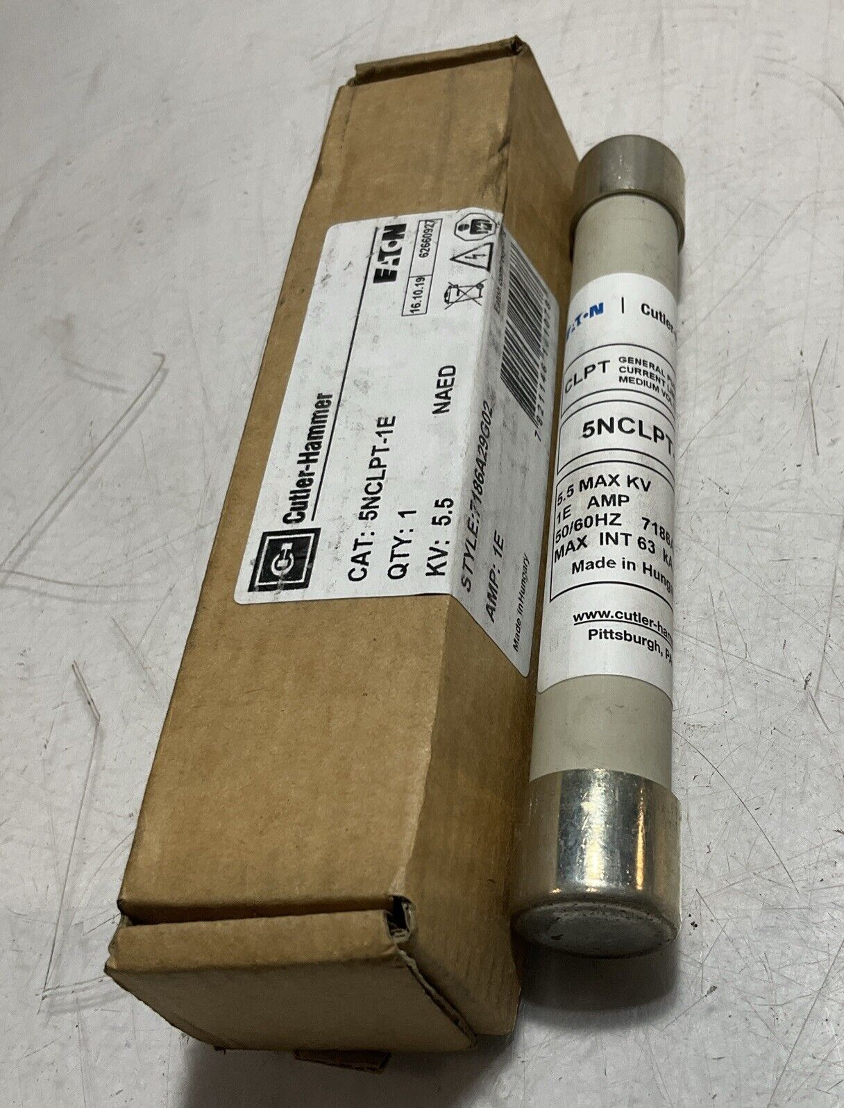 EATON/CUTLER-HAMMER  5NCLPT-1E  GENERAL PURPOSE LIMITING MEDIUM VOLTAGE FUSE U3S