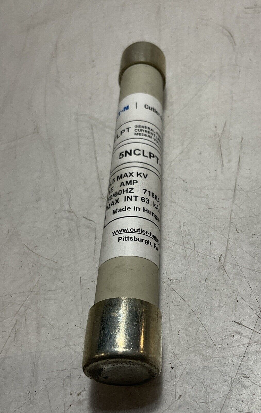 EATON/CUTLER-HAMMER  5NCLPT-1E  GENERAL PURPOSE LIMITING MEDIUM VOLTAGE FUSE U3S