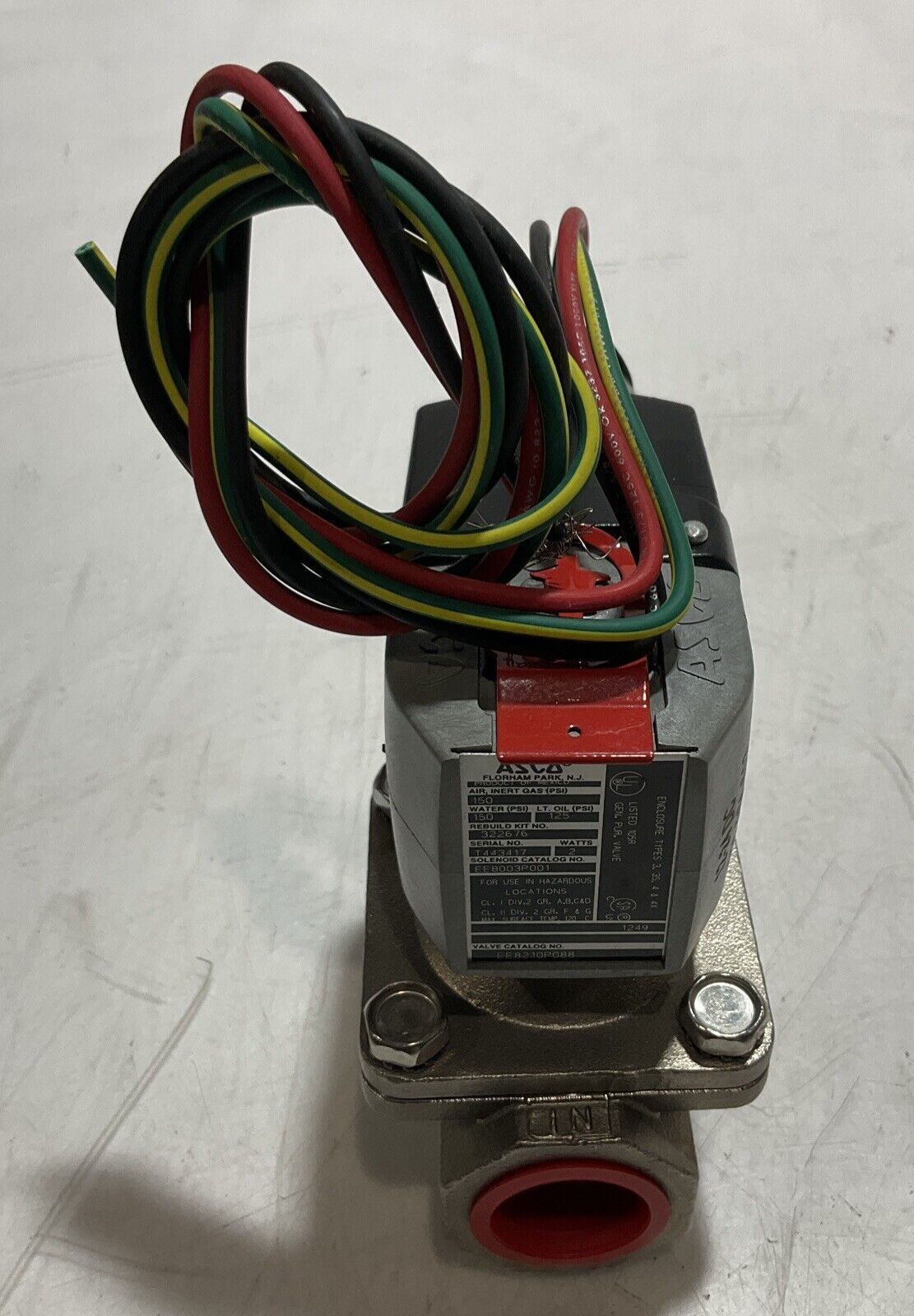 ASCO RED HAT EE8003P001  EE8210PO88  VALVE  SOLENOID 150PSI 2WATTS  U3S