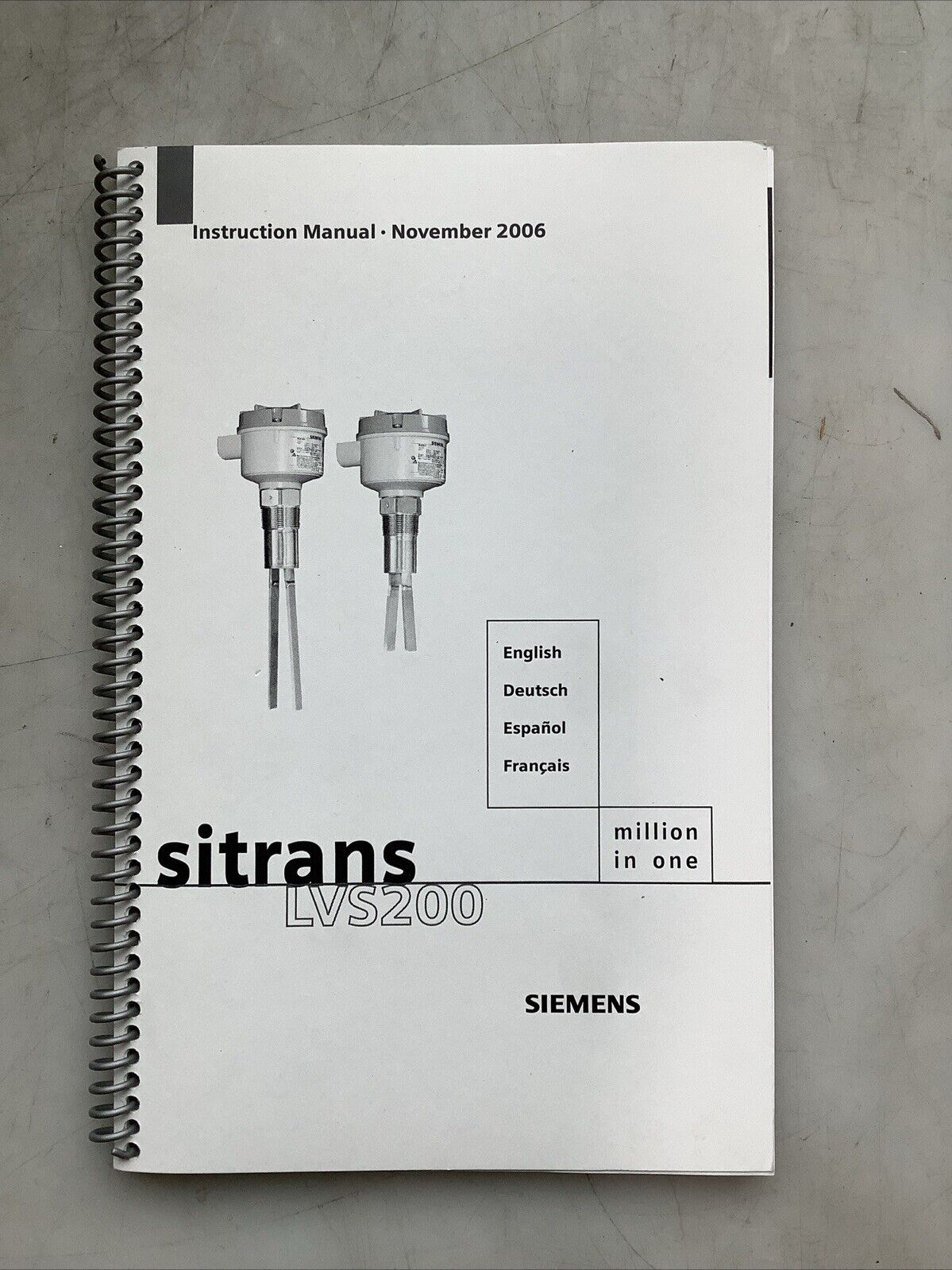 SIEMENS 7ML5731-1AB12-1CA0-Z LVS200 VIBRATING FORK POINT LEVEL SWITCH 458MM
